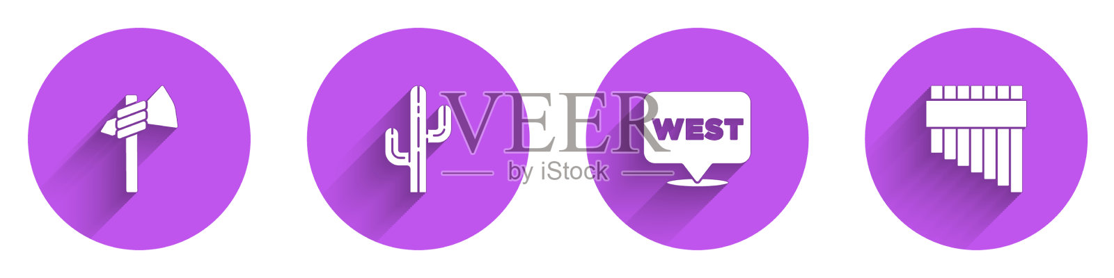 把战斧斧仙人掌指针调到西部,然后图标素材