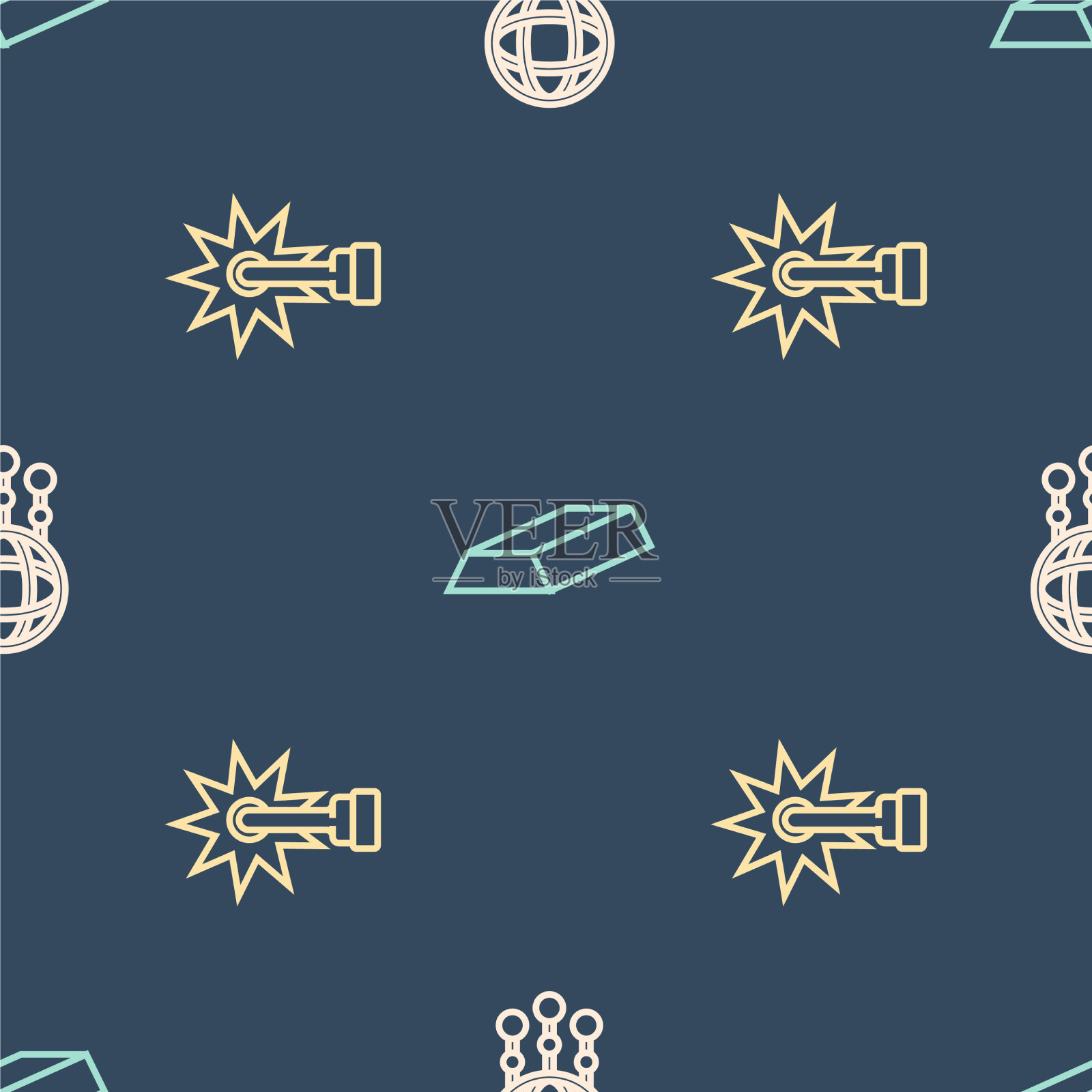 带羽毛马刺的捕梦网图标素材