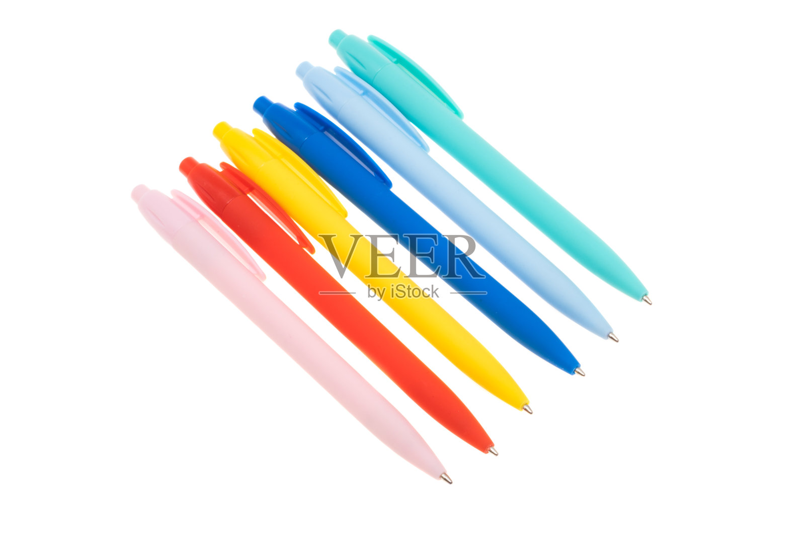 多色笔孤立照片摄影图片