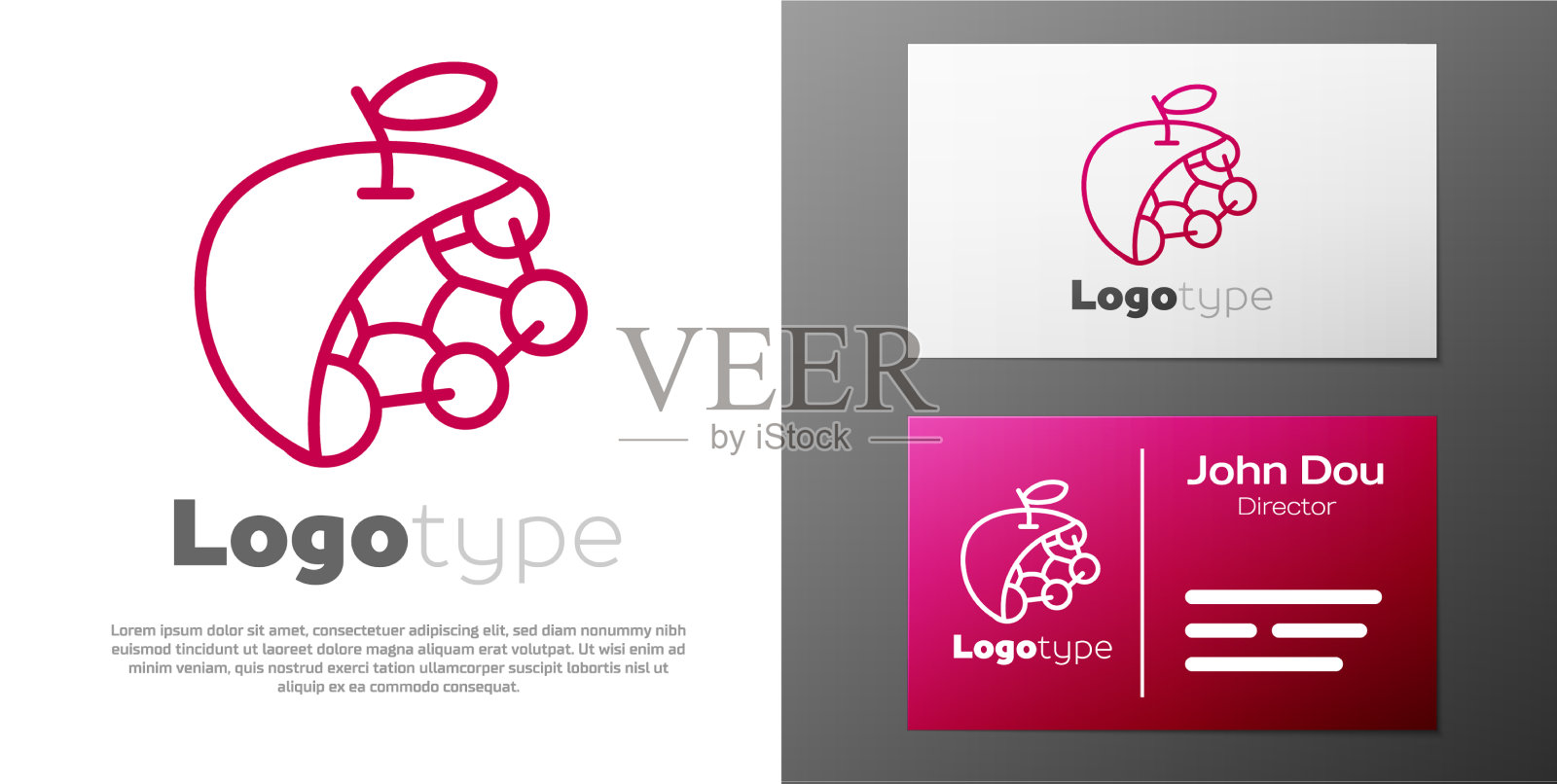 标志型线生物结构图标孤立插画图片素材