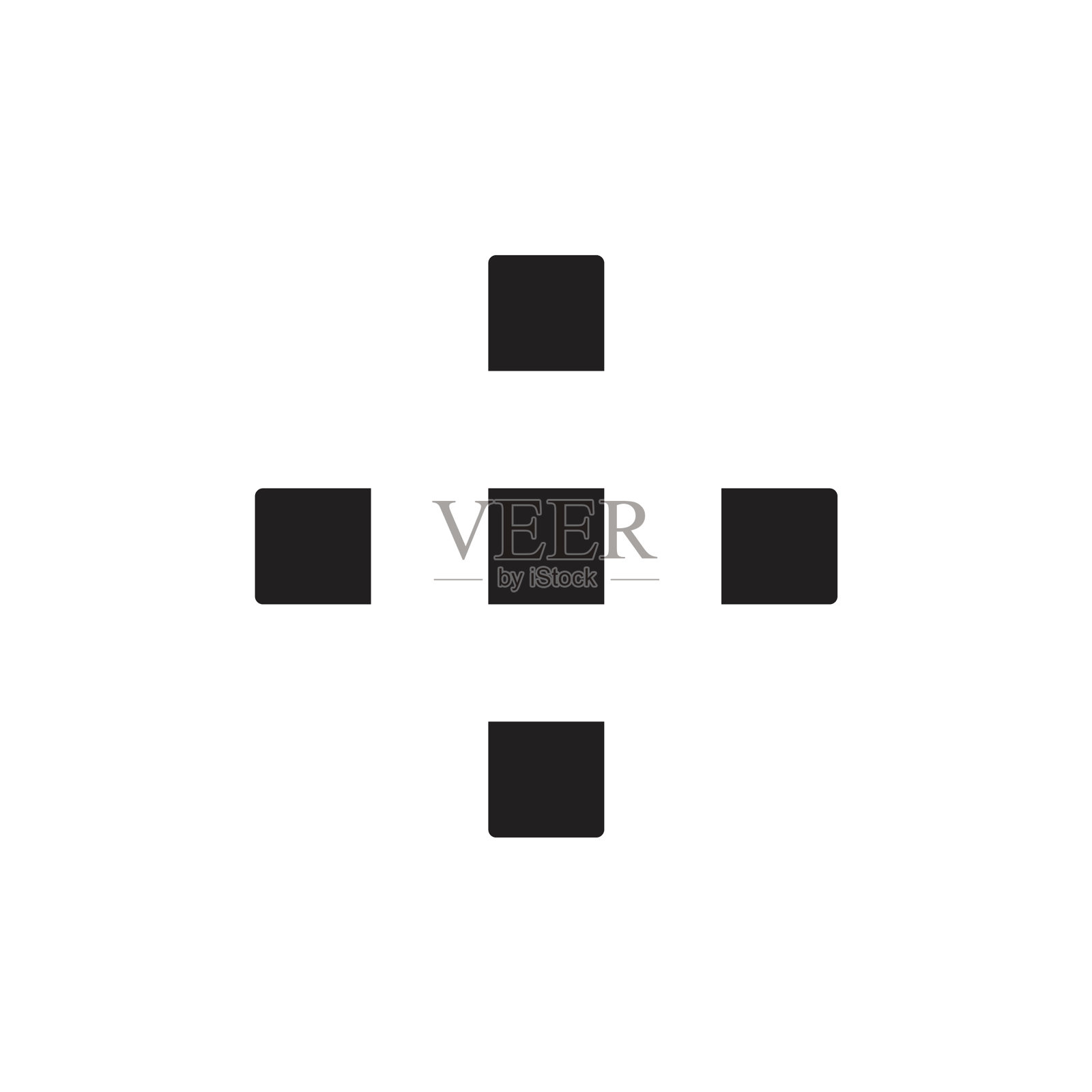 点几何加号插画图片素材