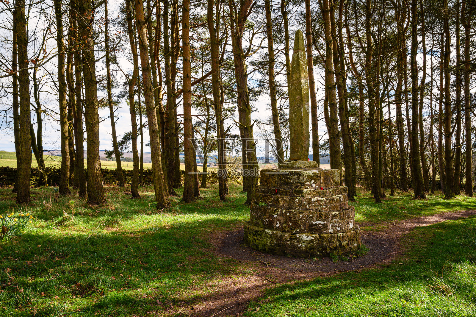 奥特本纪念碑战役照片摄影图片