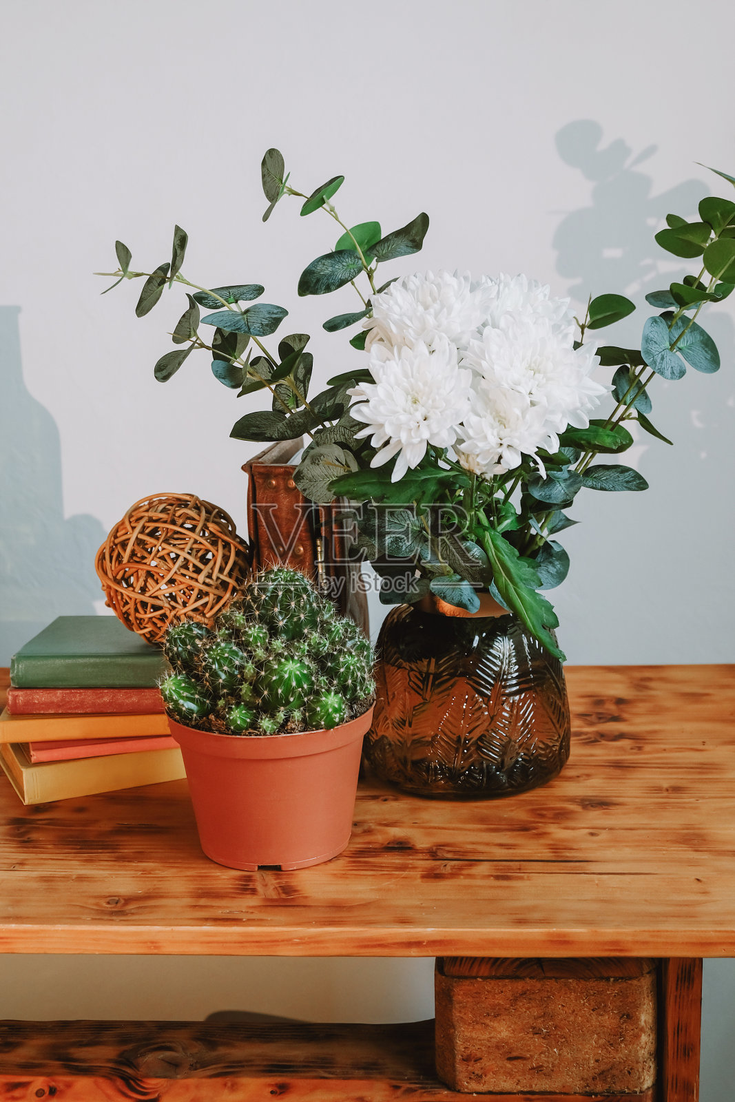 舒适时尚的斯堪的纳维亚室内设计照片摄影图片