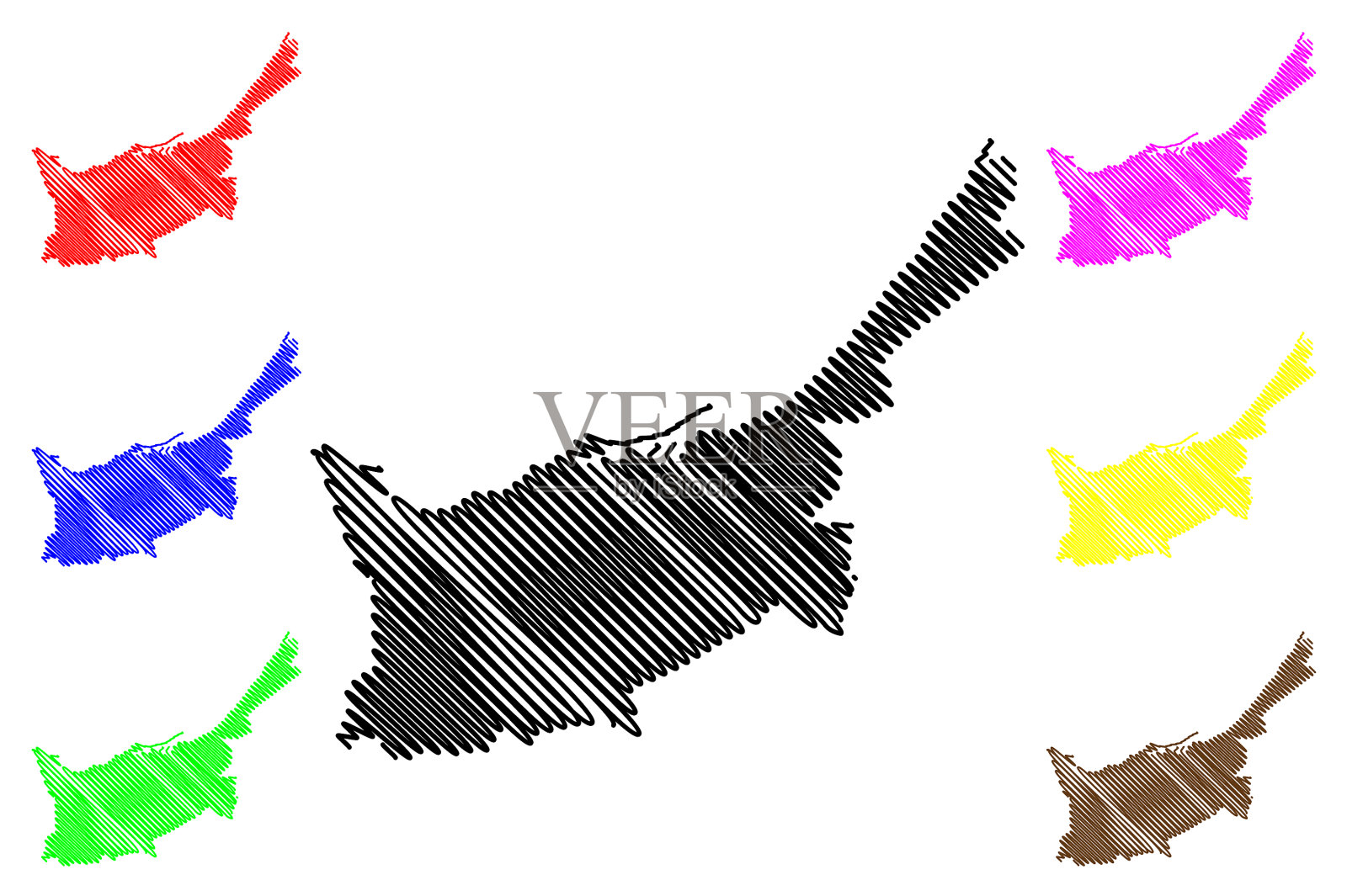 阿尔及利亚奥兰市人民民主共和国插画图片素材