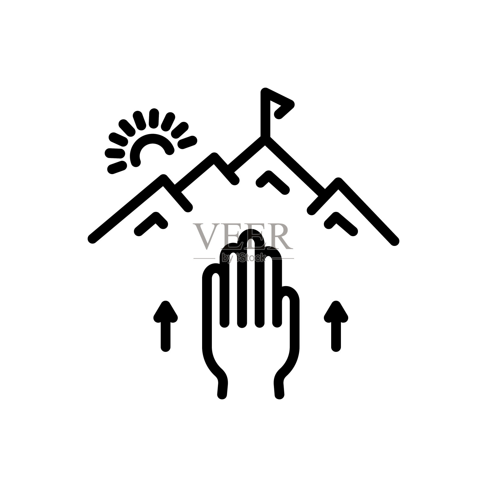 尝试努力插画图片素材