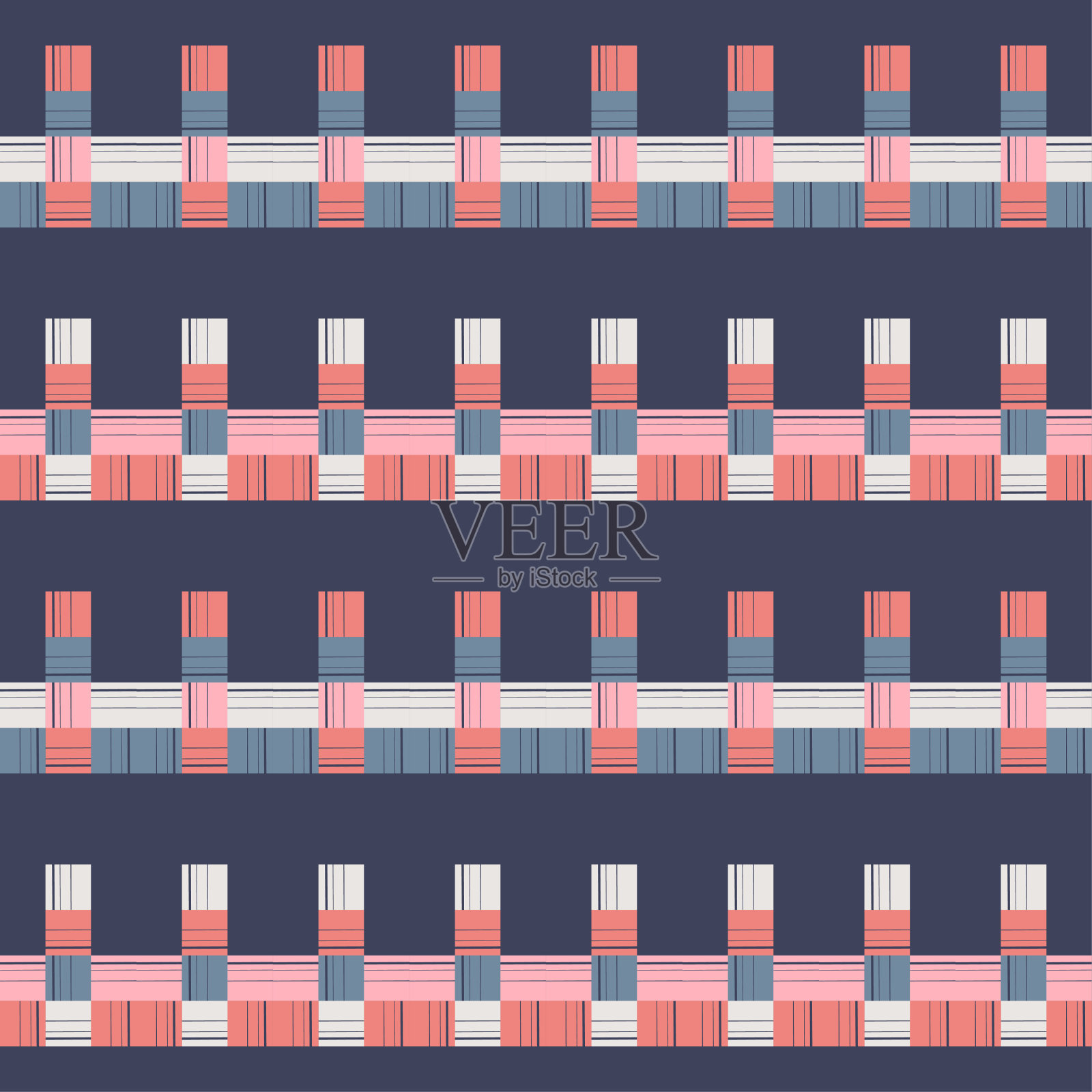 由条纹构成的形状。插画图片素材