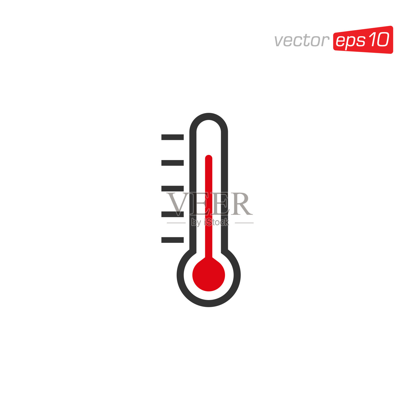 温度计图标设计矢量插图插画图片素材