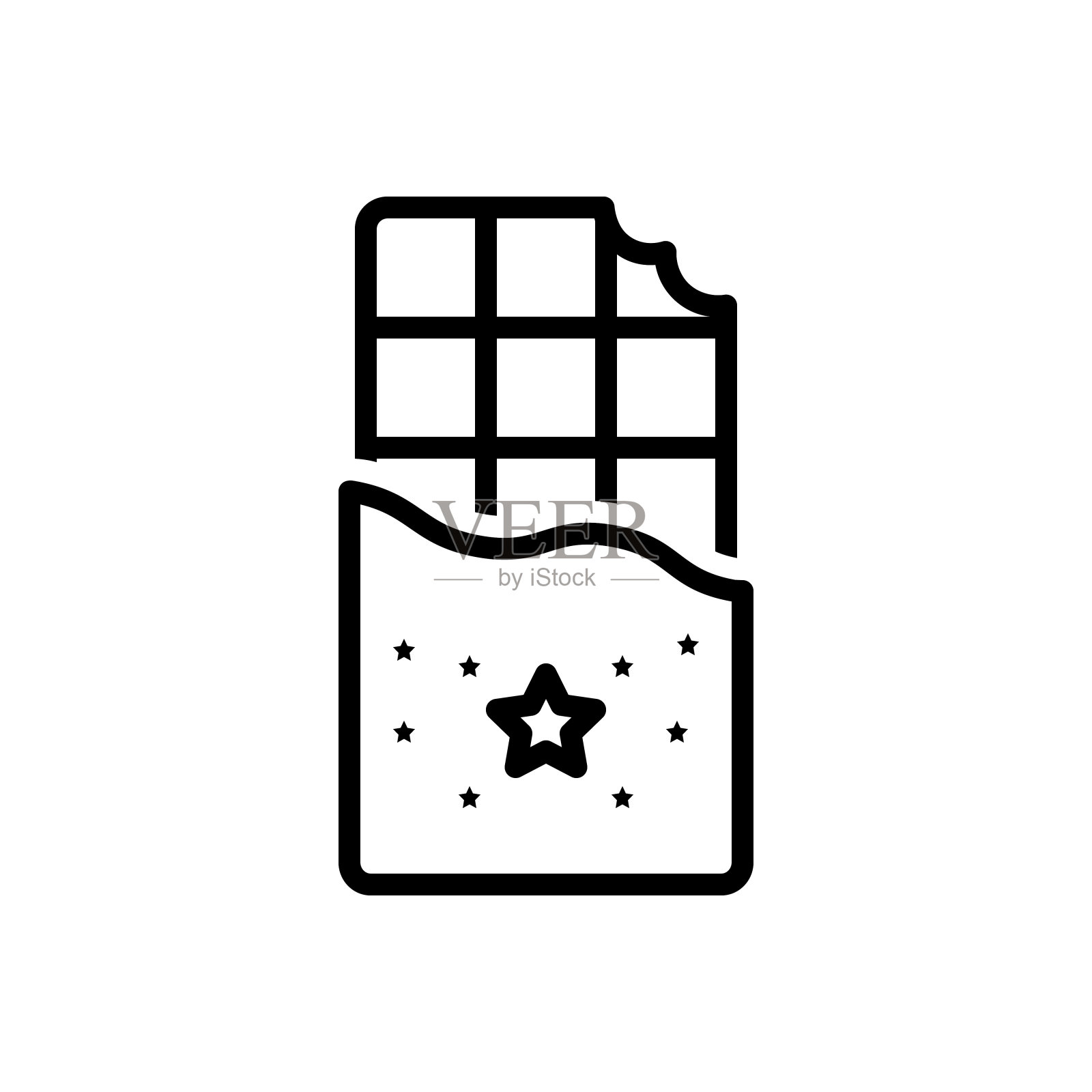 巧克力不健康插画图片素材