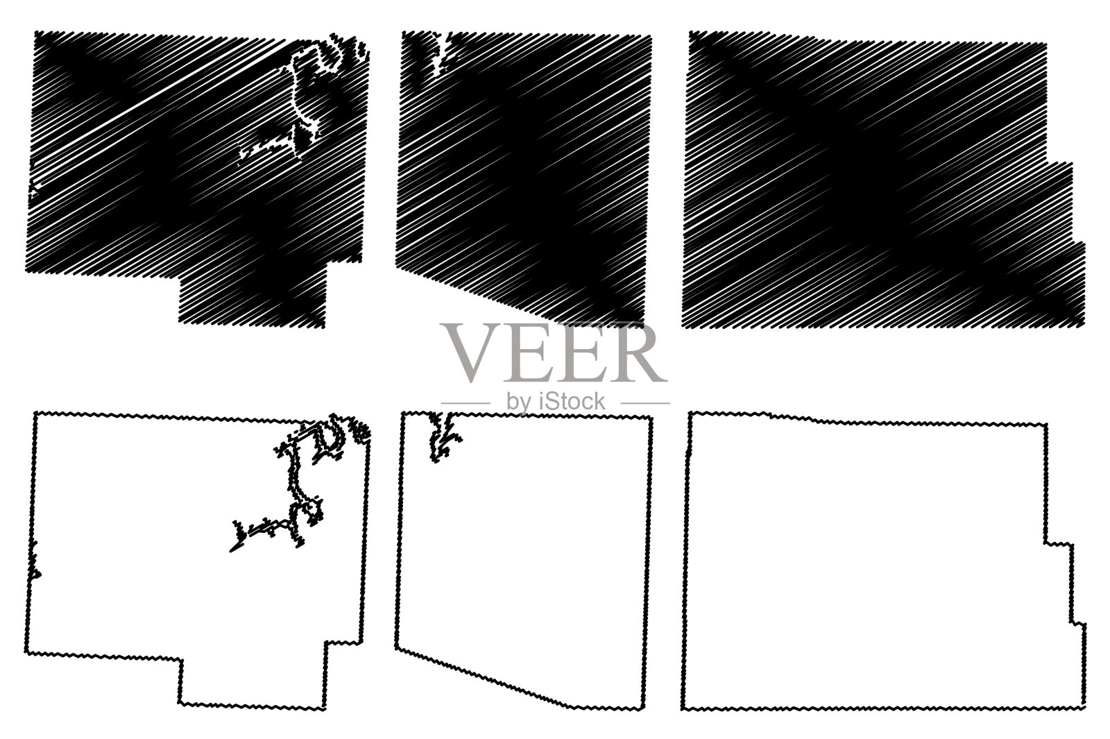 密苏里州里普利圣克莱尔和伦道夫县插画图片素材