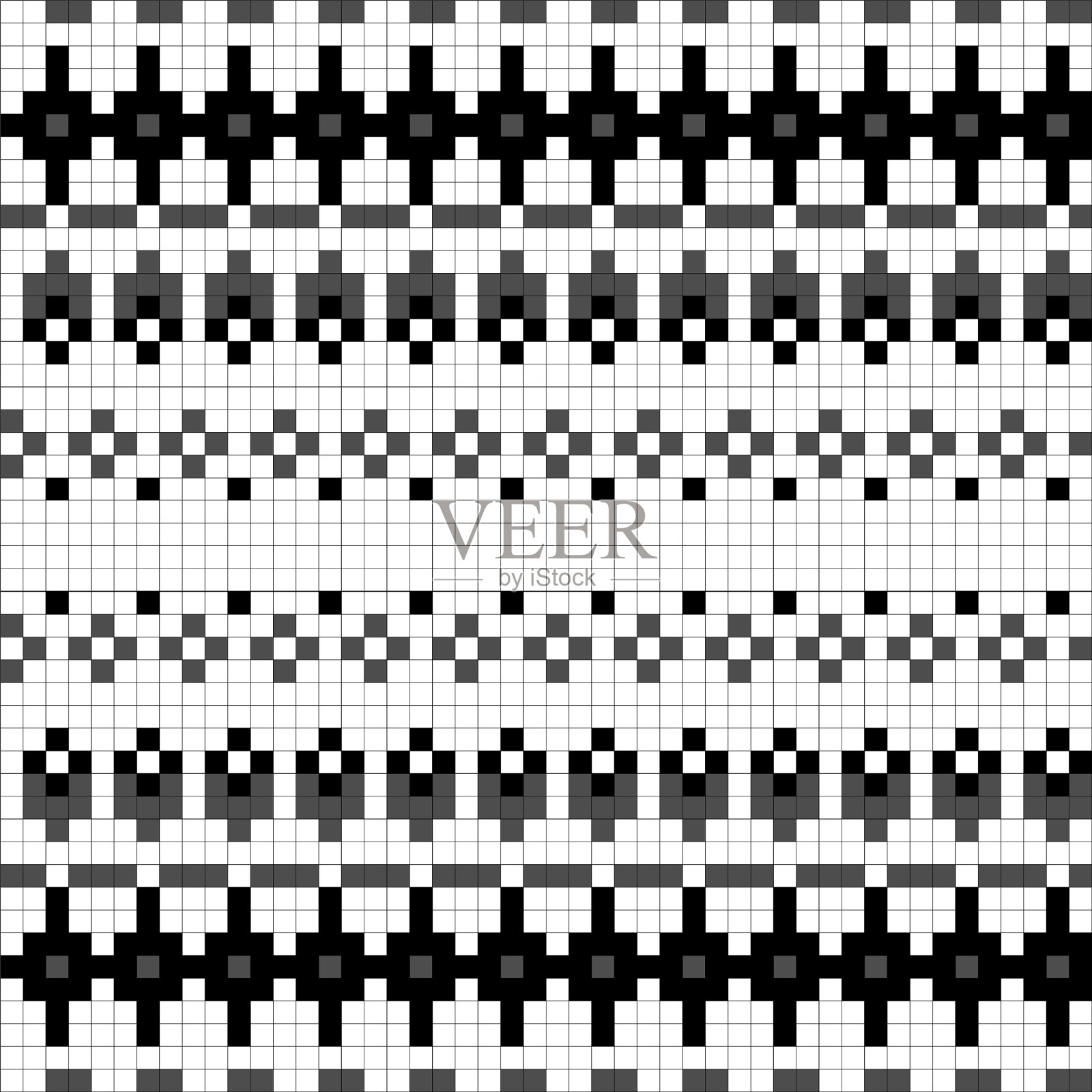 几何无缝编织方案图案插画图片素材