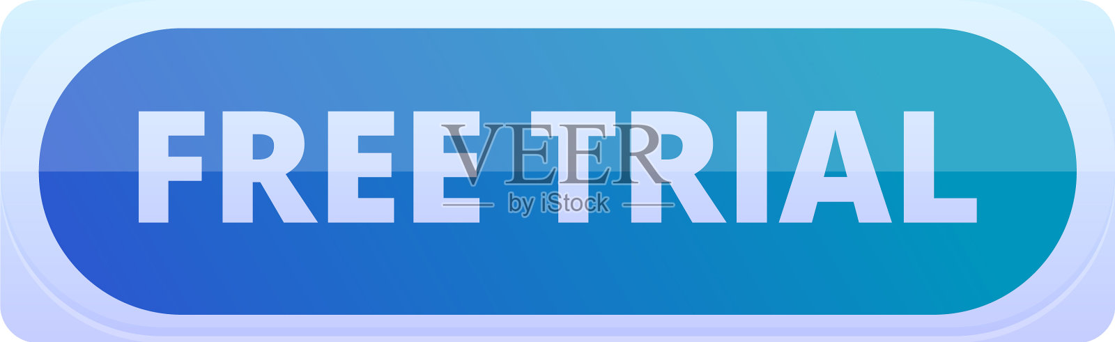 免费试用按钮图标卡通风格插画图片素材