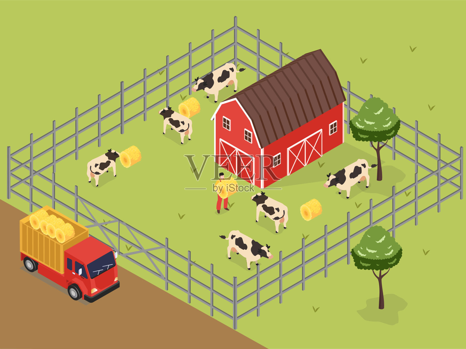 等距三维向量插画图片素材