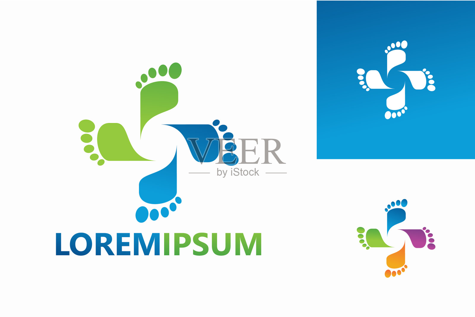 采购产品足医学标志模板设计向量,会徽,设计概念,创意符号,图标插画图片素材