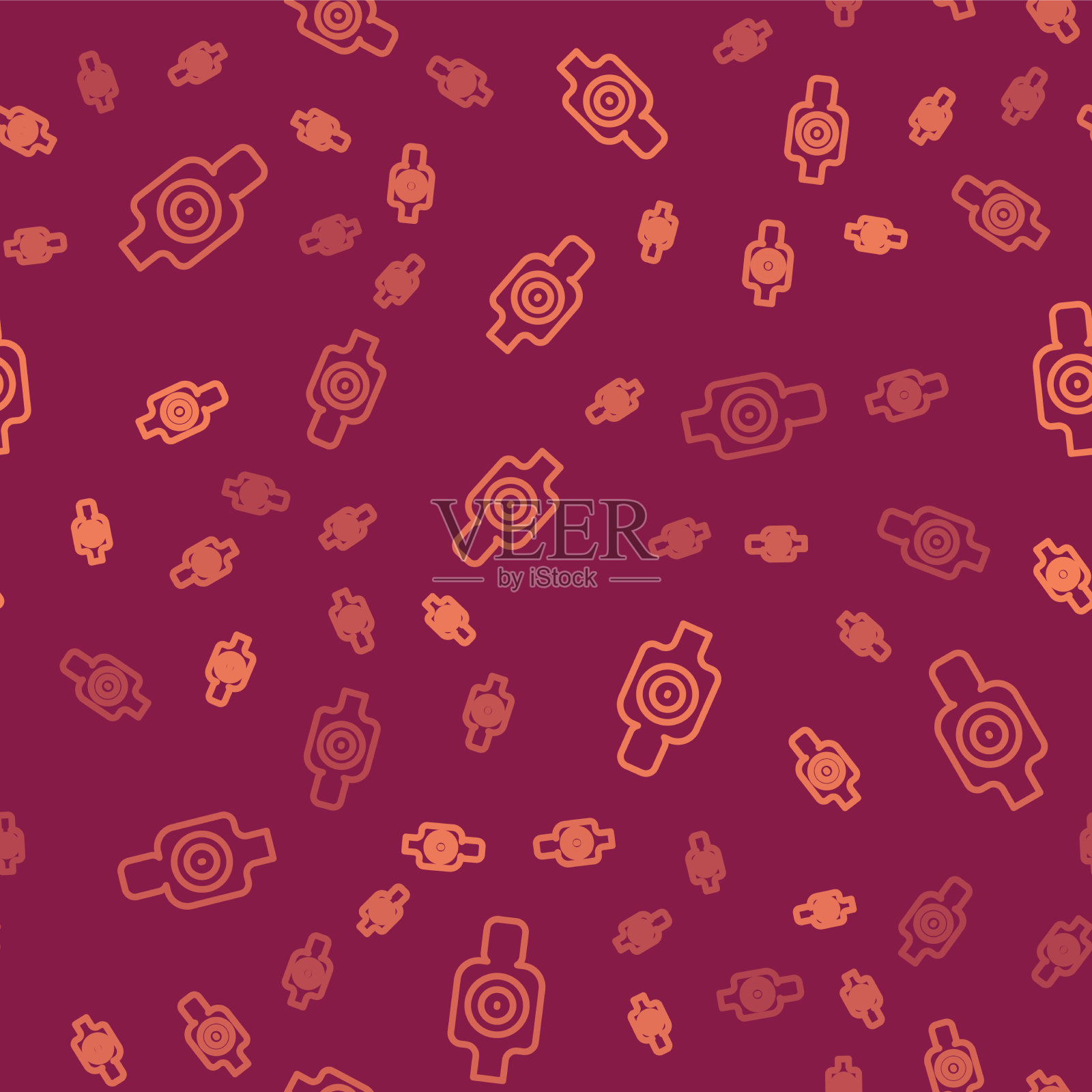 棕色线人体射击目标运动图标插画图片素材