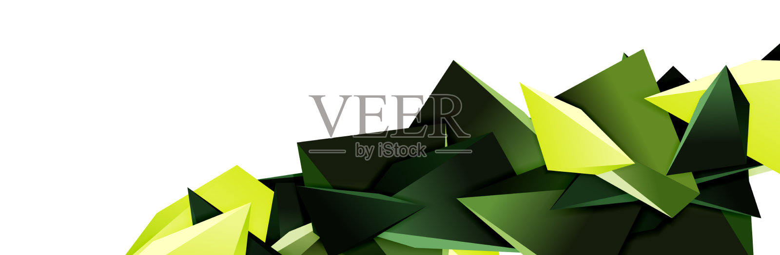 三角形镶嵌抽象背景三维三角形设计元素图片