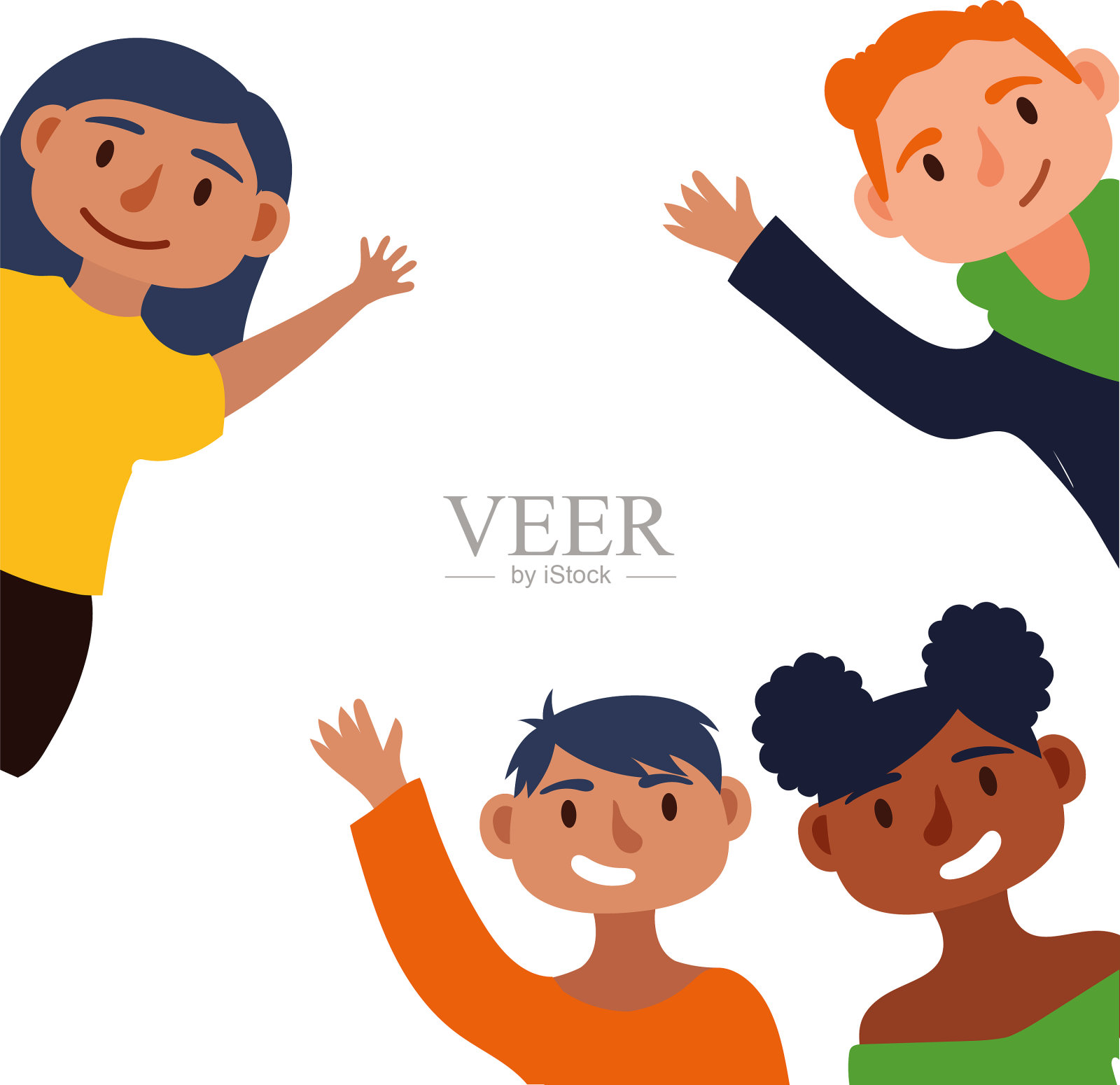 年轻的异族人化身角色设计元素图片