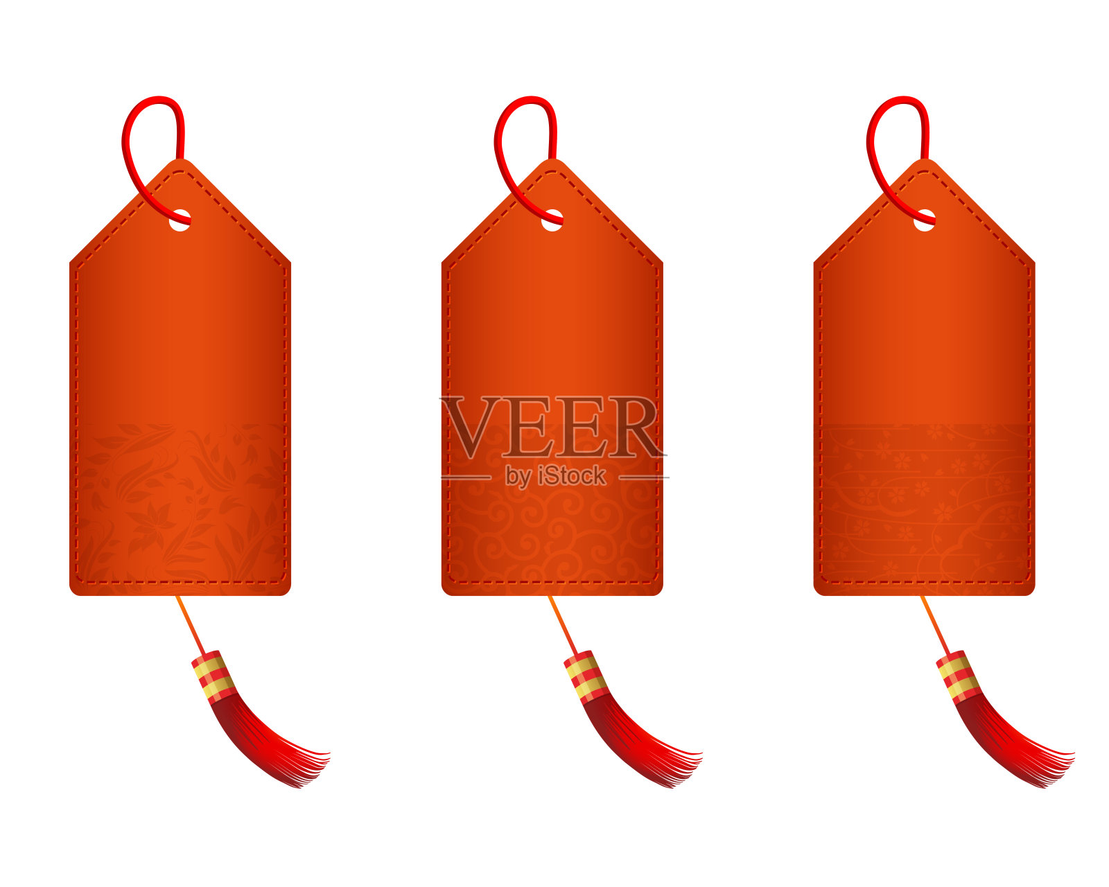 中式零售标签插画图片素材