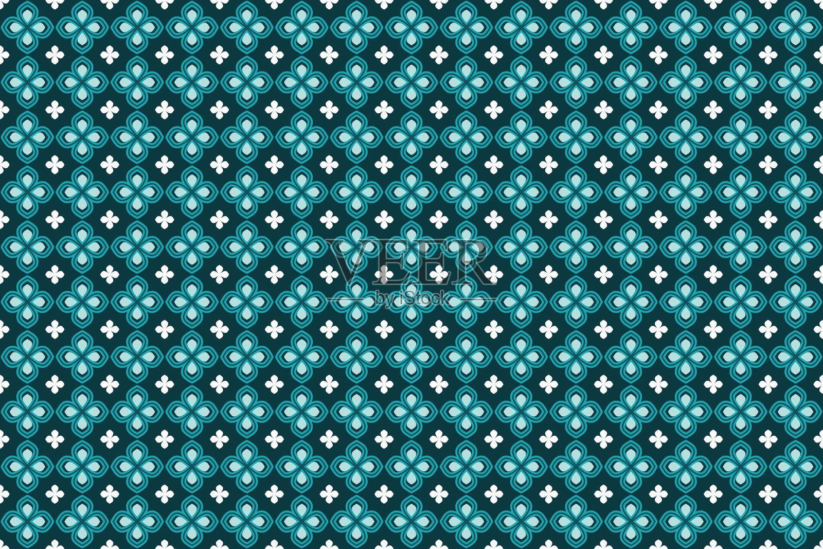 无缝图案抽象几何矢量,亚洲传统蜡染图案插画图片素材