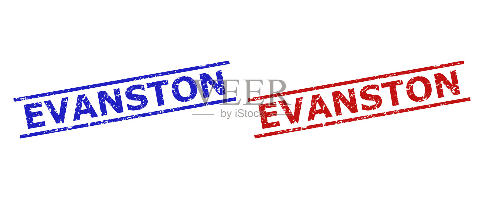 埃文斯顿密封与垃圾表面和平行插画图片素材