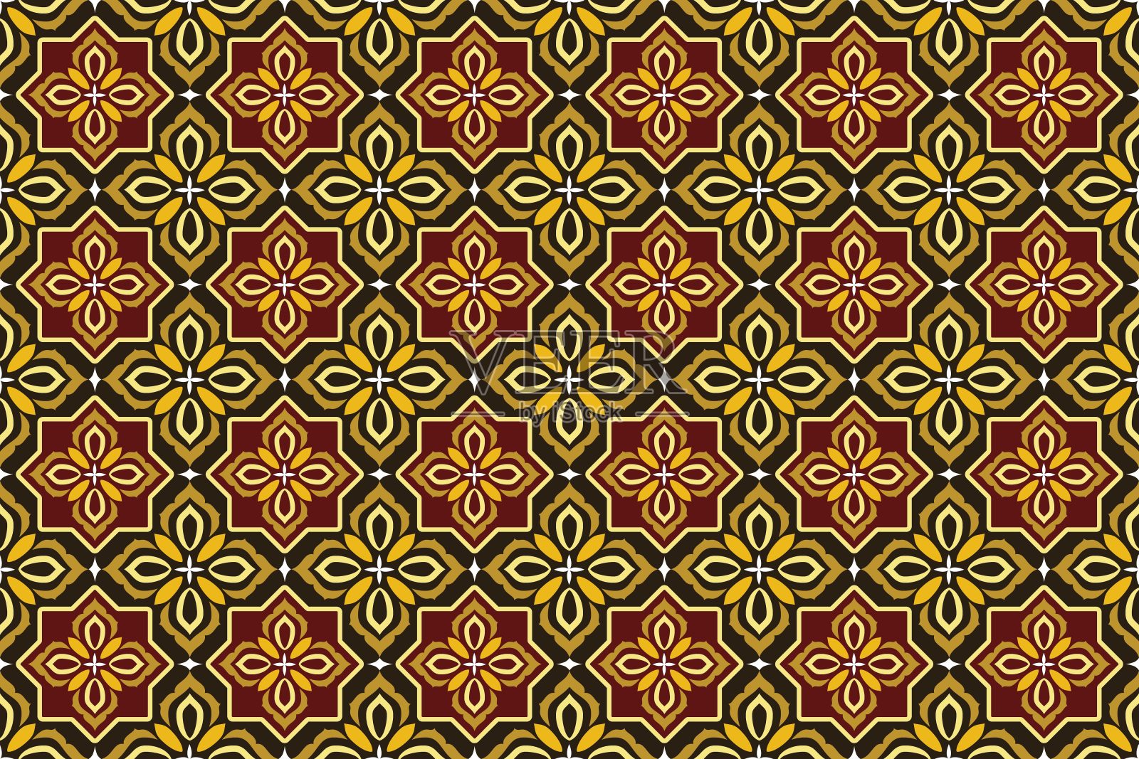 无缝模式与抽象几何向量插画图片素材