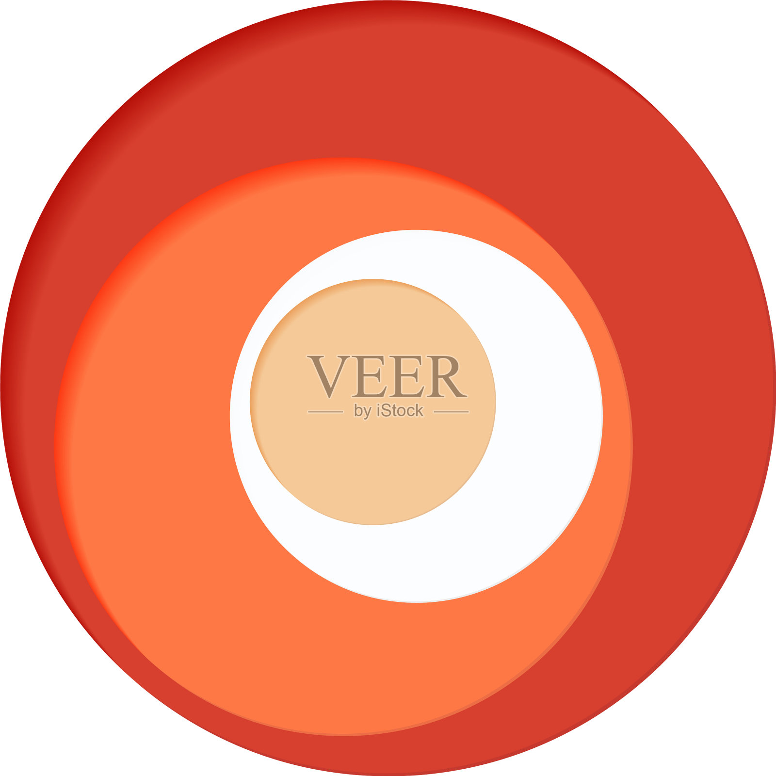 圆形调色板四色一白图标素材