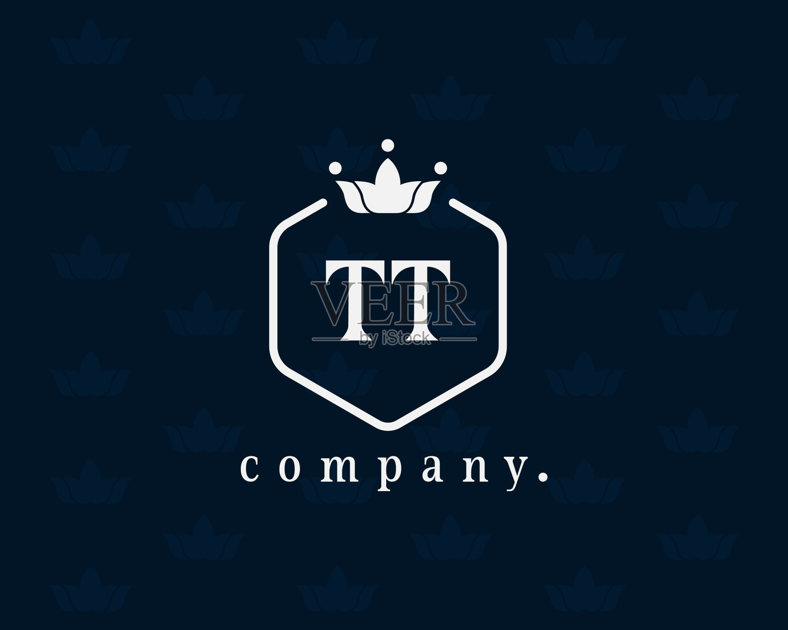 字母tt t豪华皇家风格皇冠组合插画图片素材