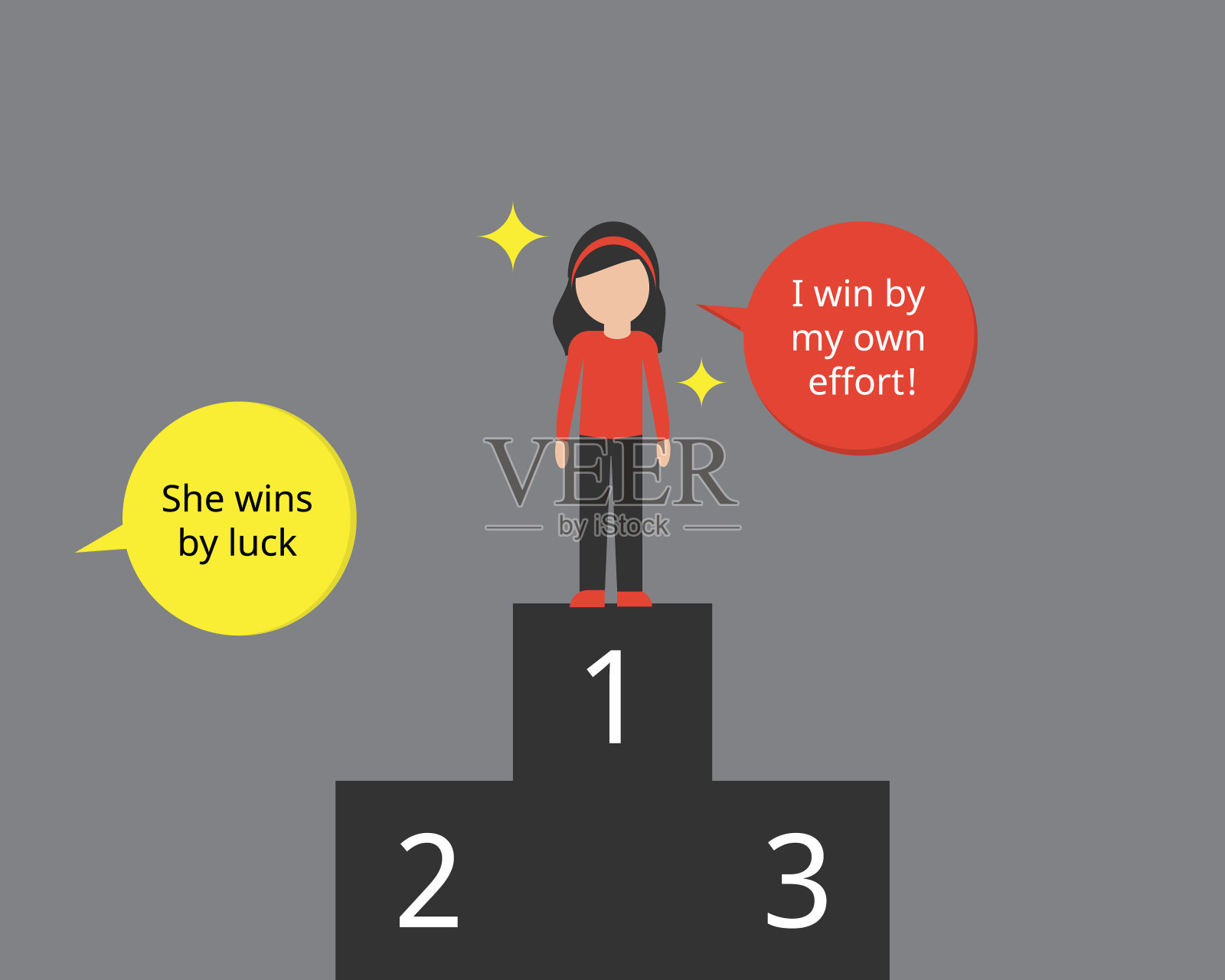 行为人-观察者偏差或行为人-观察者效应,即倾向于将自己的行为归因于外部原因,而将他人的行为归因于内部原因插画图片素材