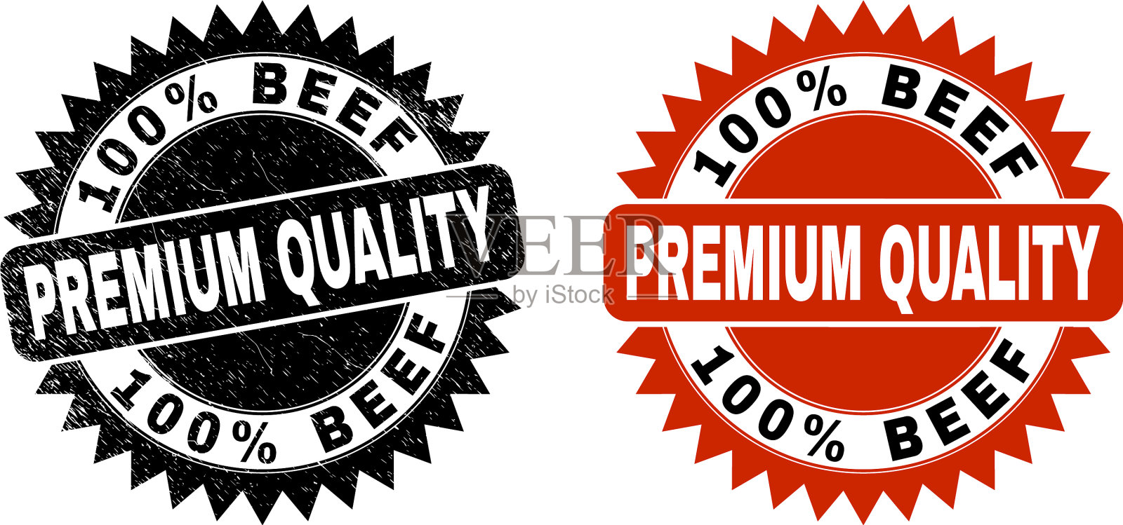 100%牛肉优质黑玫瑰插画图片素材