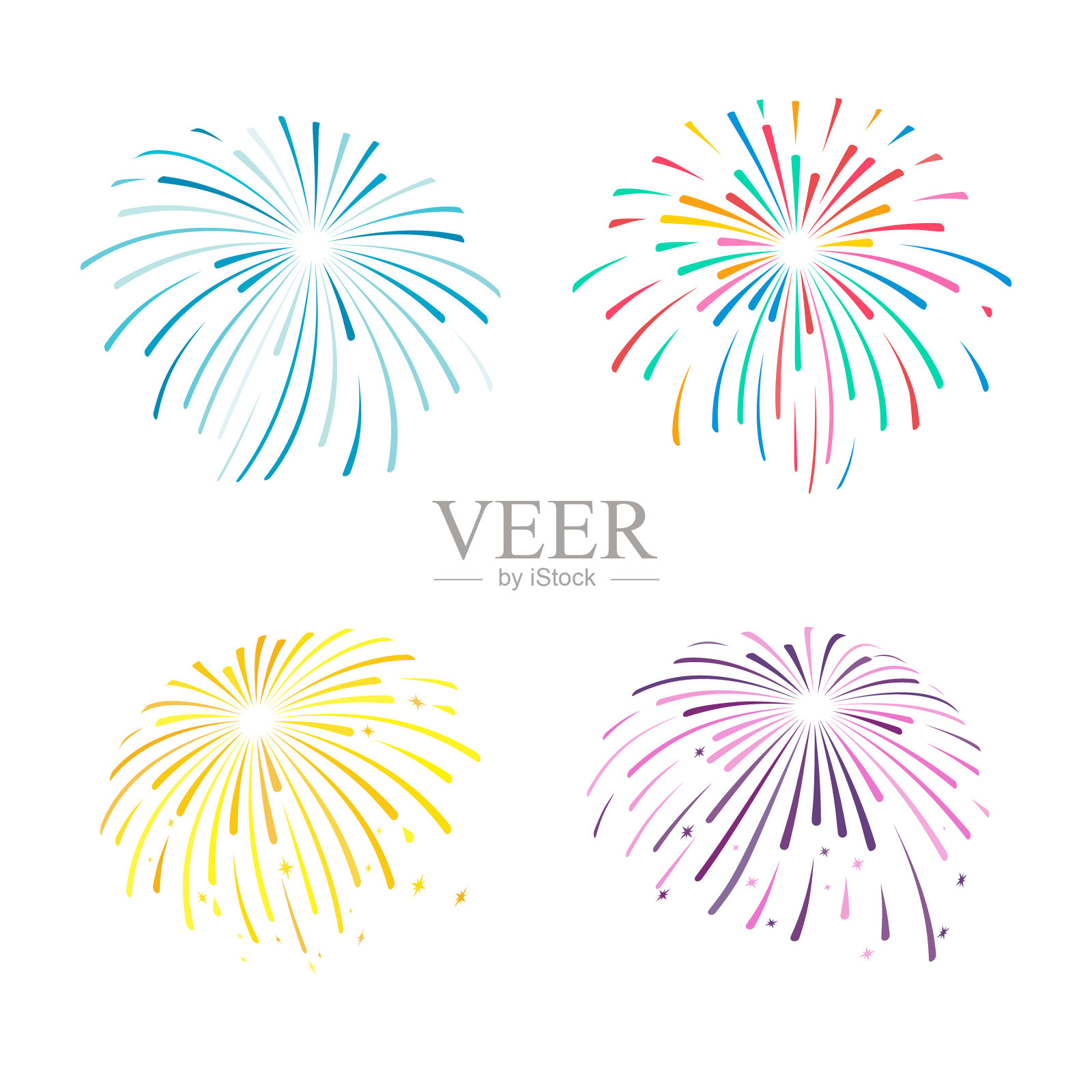 烟花图标插画图片素材