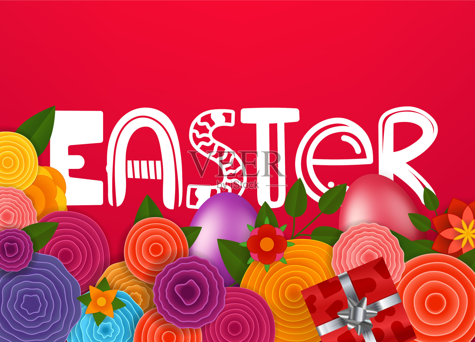 复活节贺卡插画图片素材