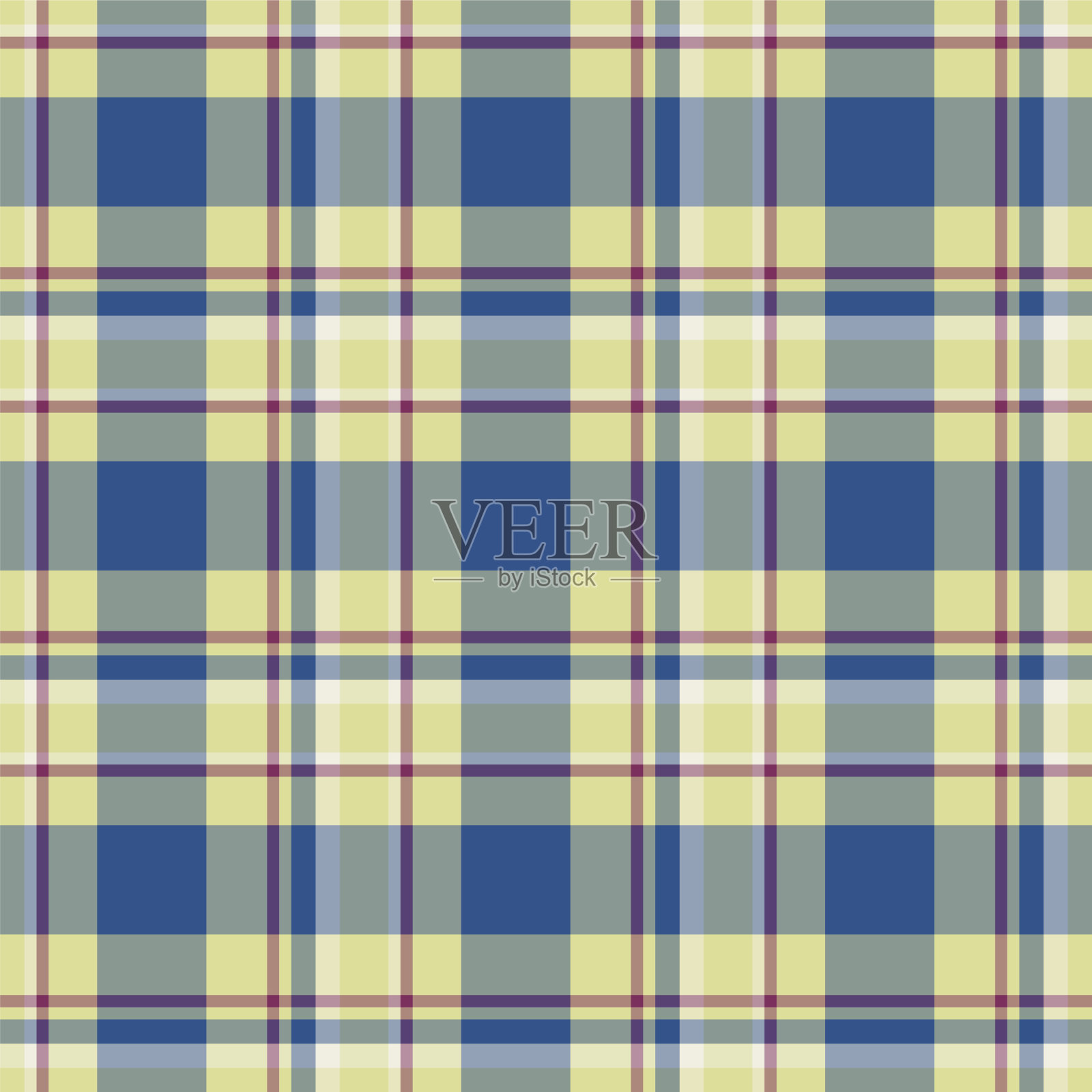 格子无缝图案背景纺织品插画图片素材