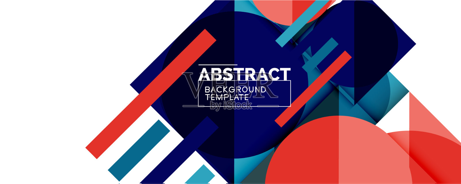 简单的圆圈和三角形是抽象的背景插画图片素材