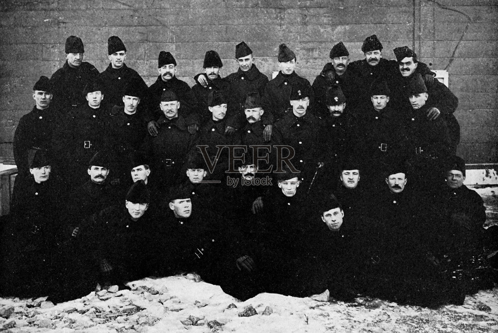 加拿大皇家步兵团第2营(特种部队)的安大略多伦多定额- 19世纪照片摄影图片