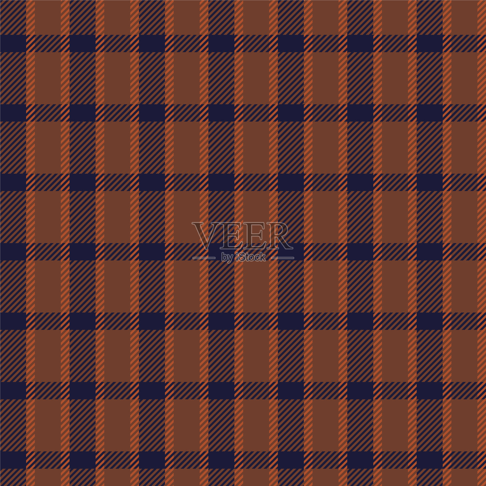 橙色不对称格子纹理无缝图案插画图片素材