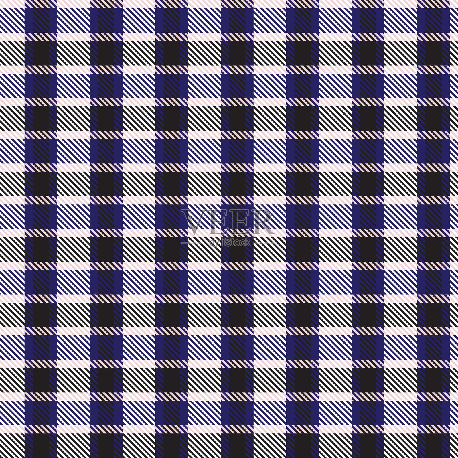 紫色不对称格子纹理无缝图案插画图片素材