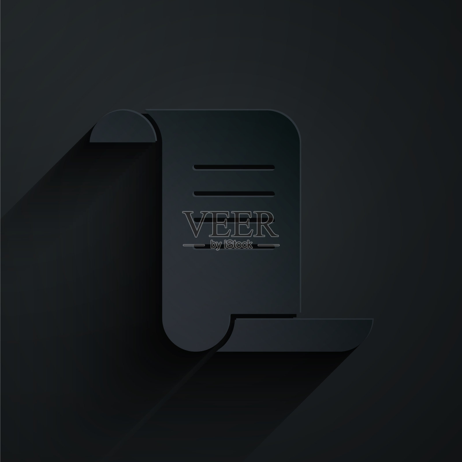 剪纸古老的魔法书与炼金术配方插画图片素材