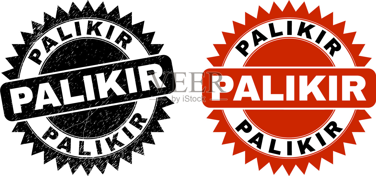 帕利基尔黑玫瑰图章刻花插画图片素材