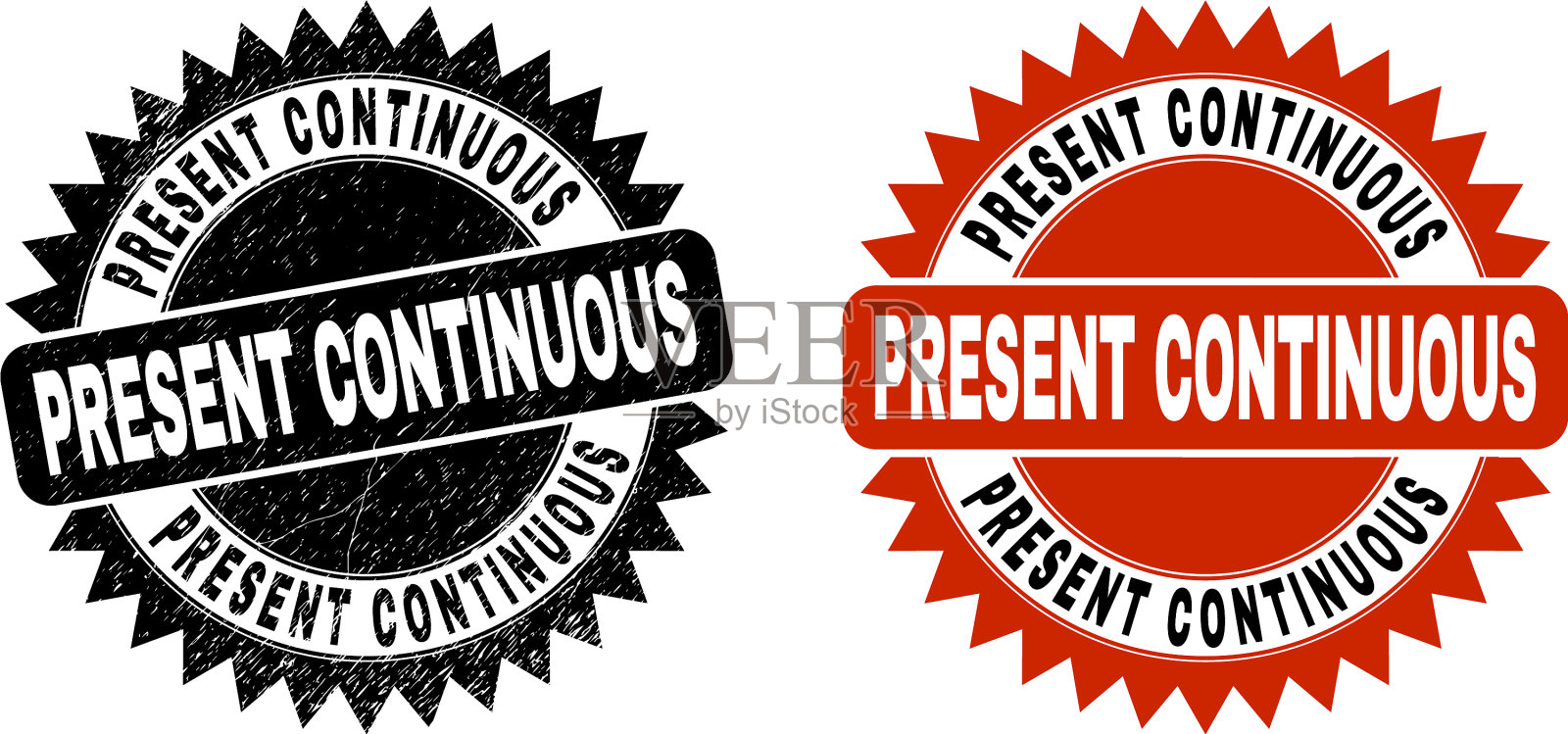 现在连续的黑色玫瑰邮票与垃圾插画图片素材