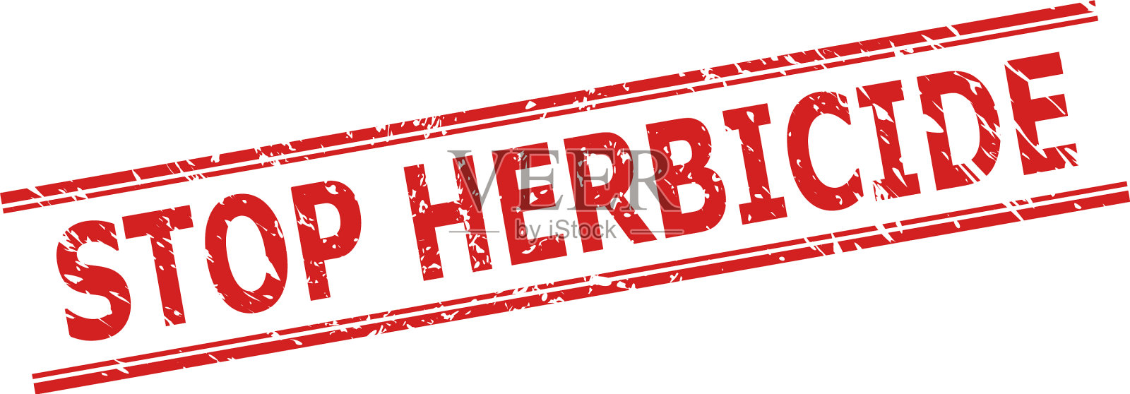 停止除草剂密封与遇险纹理和插画图片素材