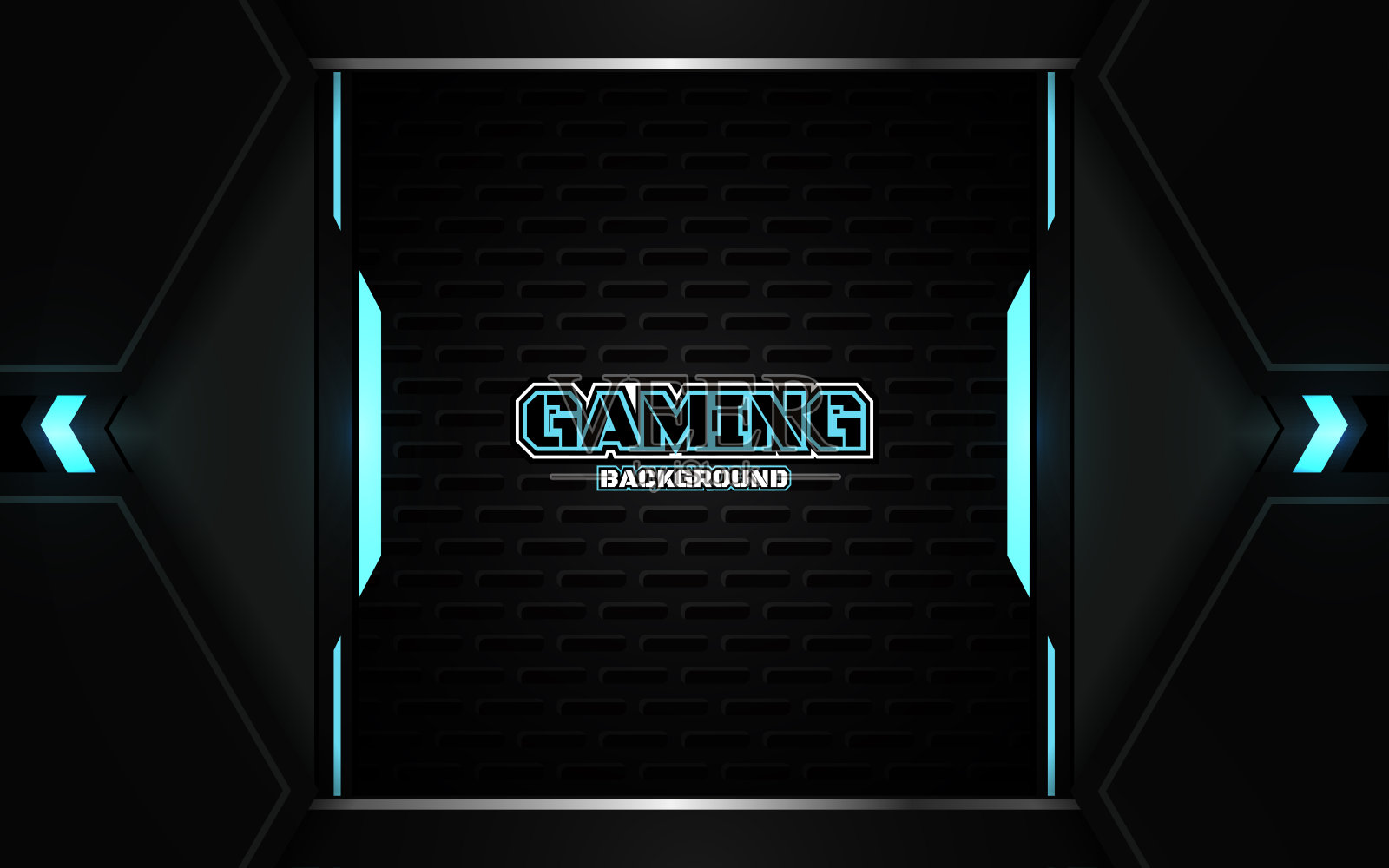 抽象的未来主义浅蓝色游戏背景与现代电子竞技形状。矢量设计模板技术概念插画图片素材