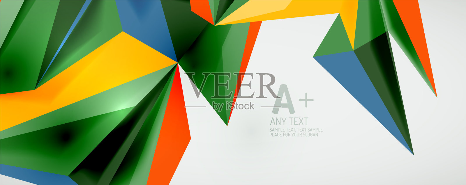 三角形几何背景低多边形3d插画图片素材