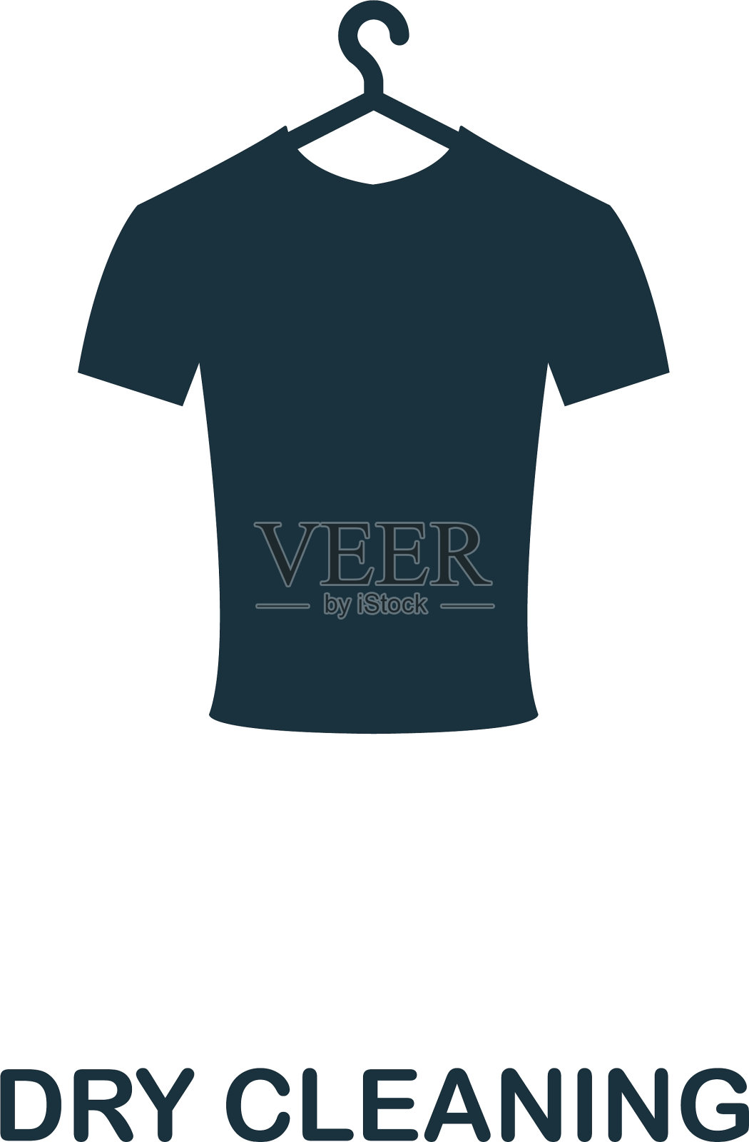 干洗图标线条风格图标设计插画图片素材