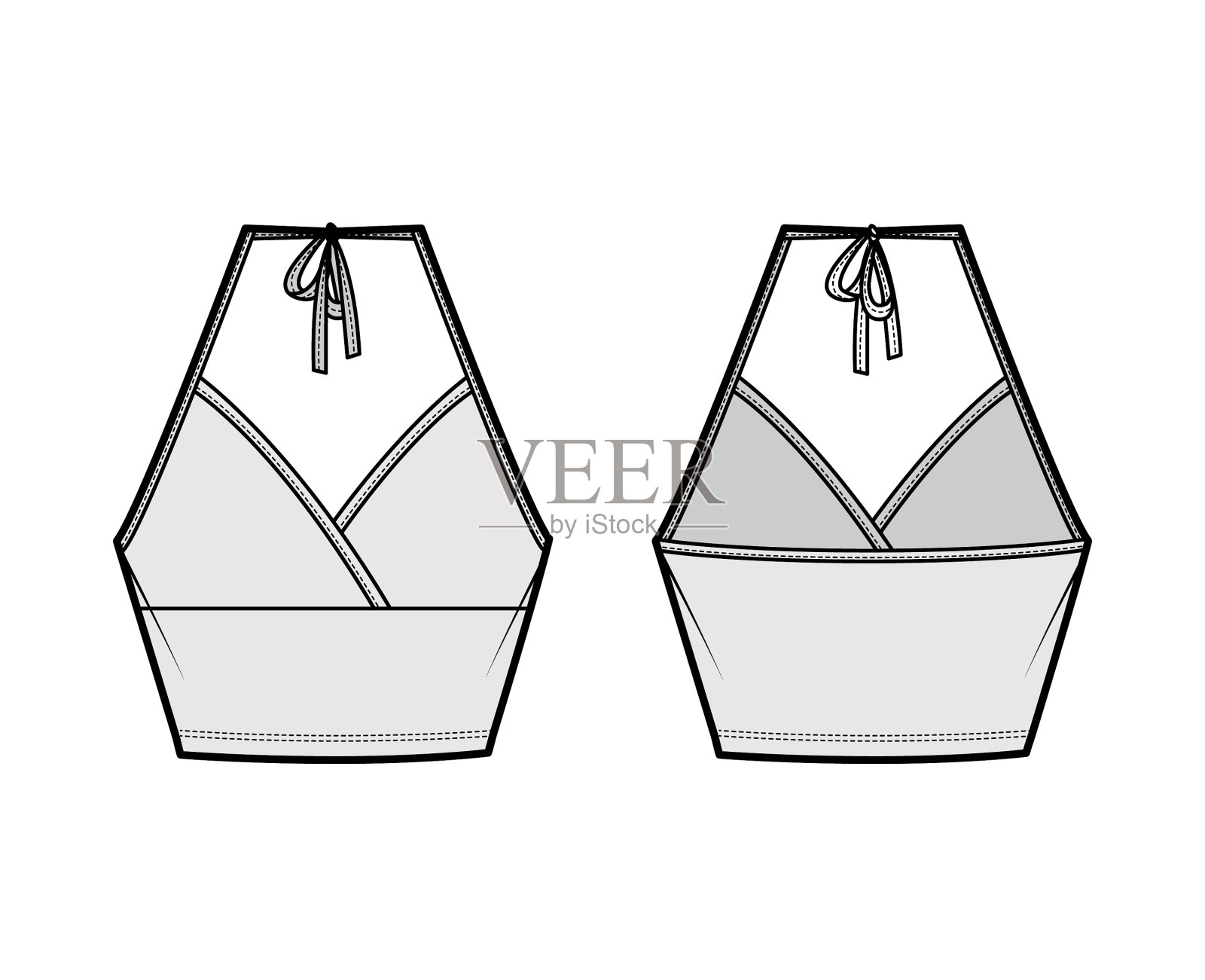 露背背心背心背心背心棉插画图片素材