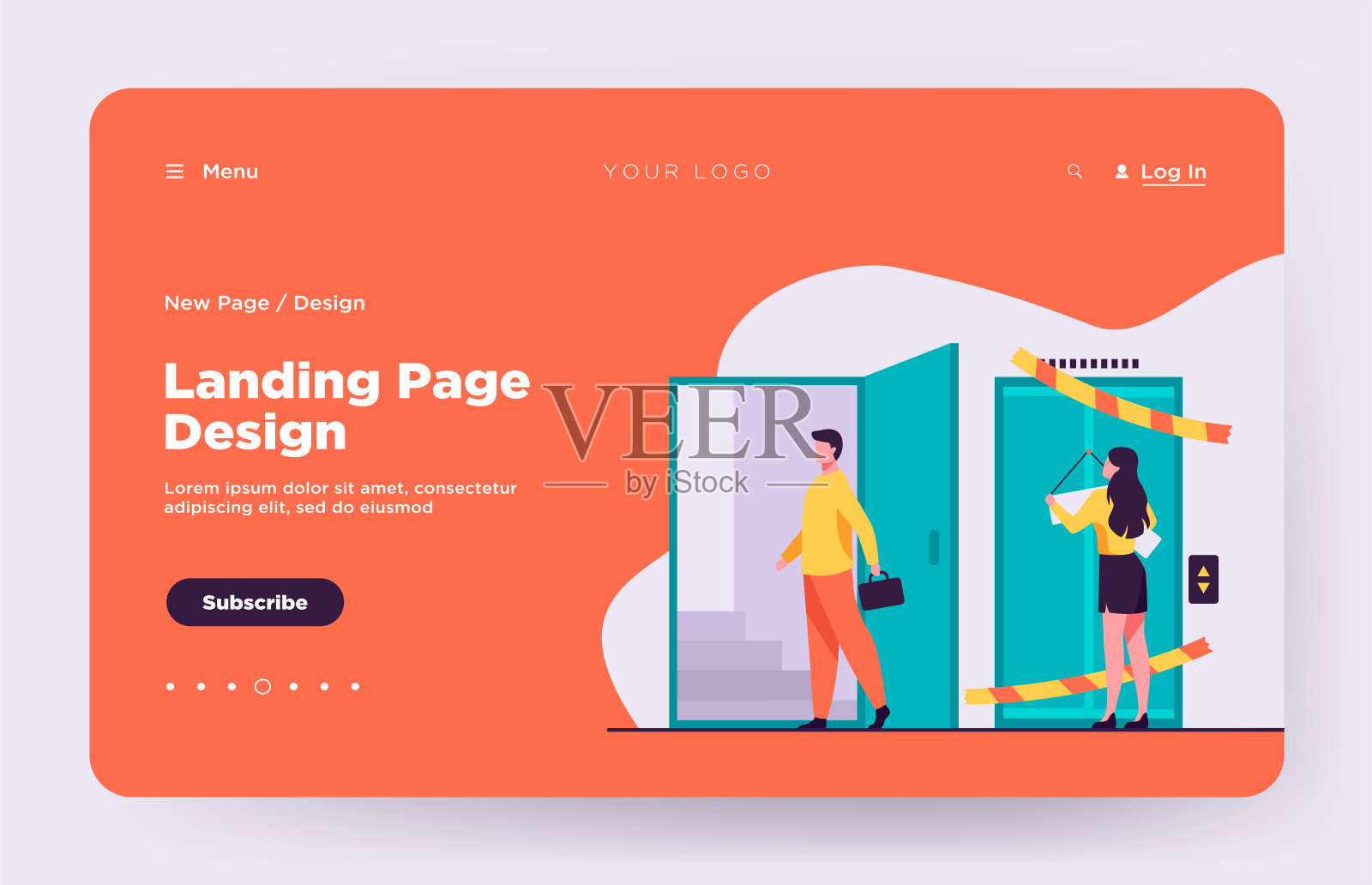 遭受性别歧视的妇女插画图片素材