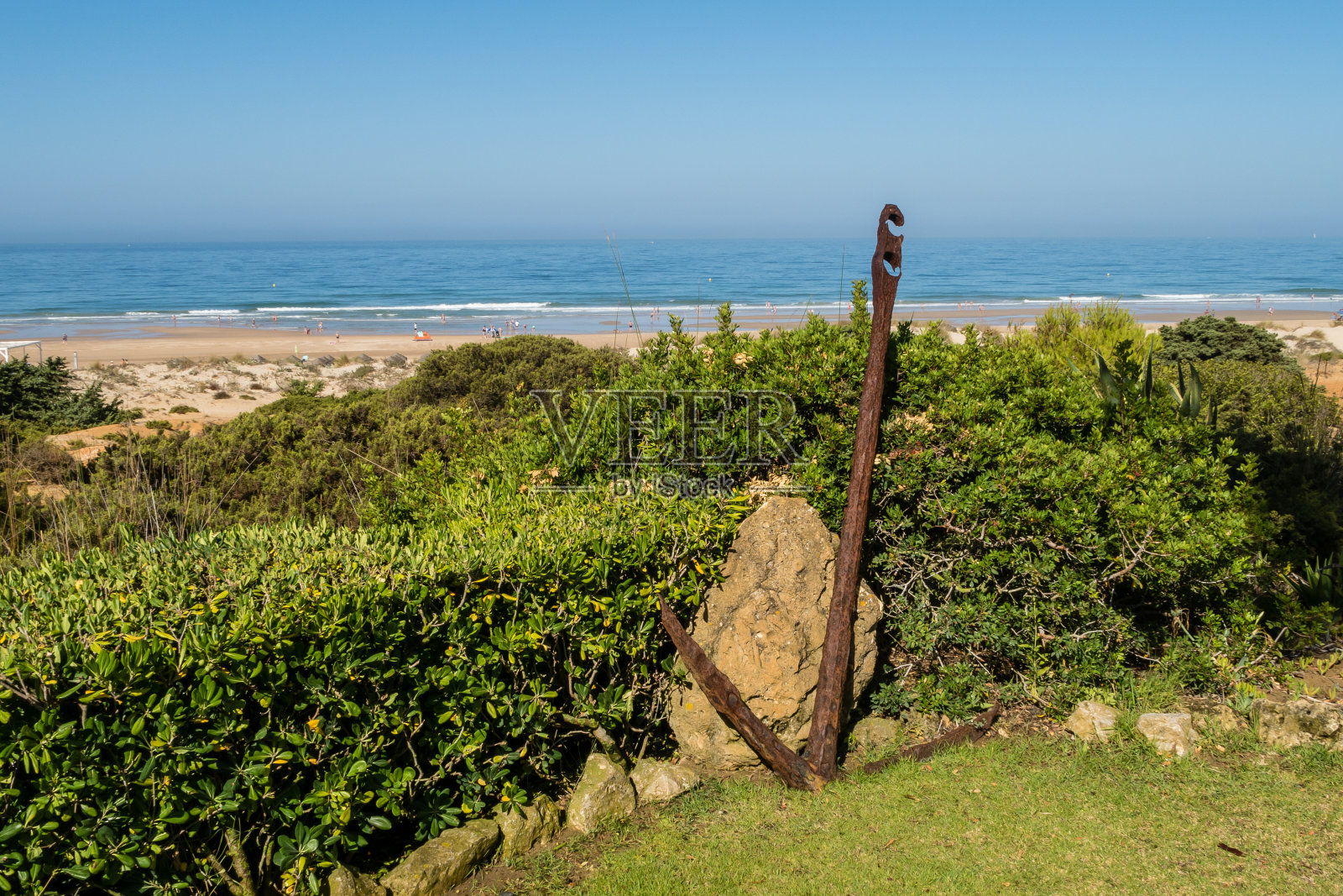 巴罗萨海滩在奇克拉纳德拉弗朗特拉,加的斯照片摄影图片