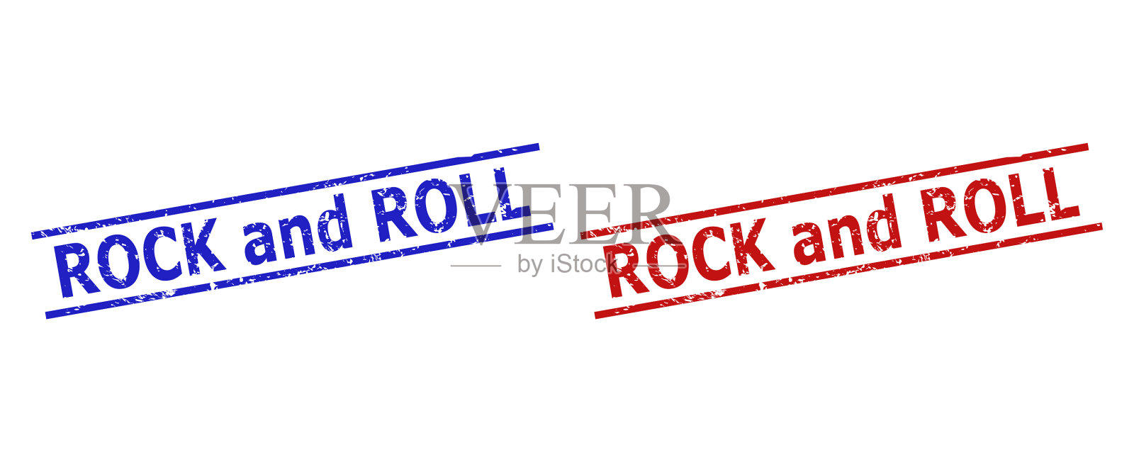 橡胶质地的摇滚邮票插画图片素材