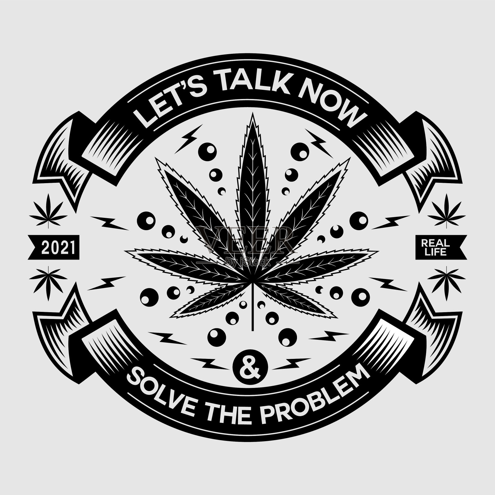 现在让我们来讨论解决销售问题插画图片素材