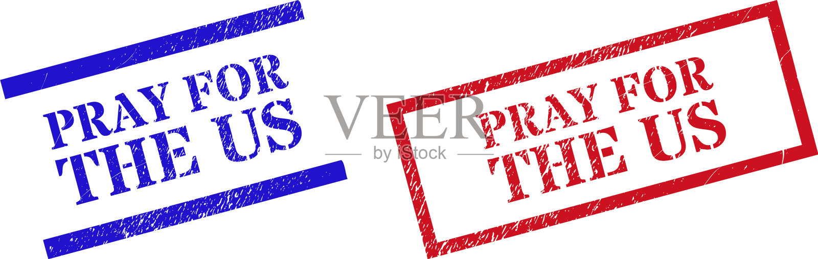 为美国的垃圾橡胶印章祈祷插画图片素材