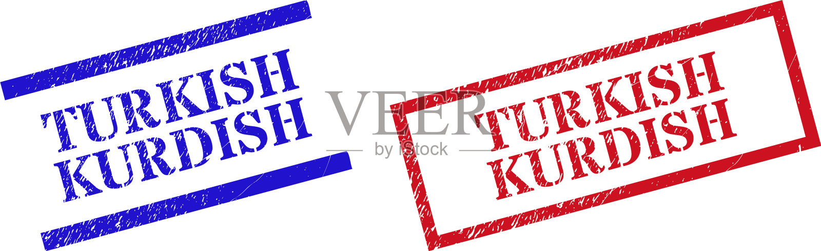 土耳其库尔德纹理橡胶印章插画图片素材