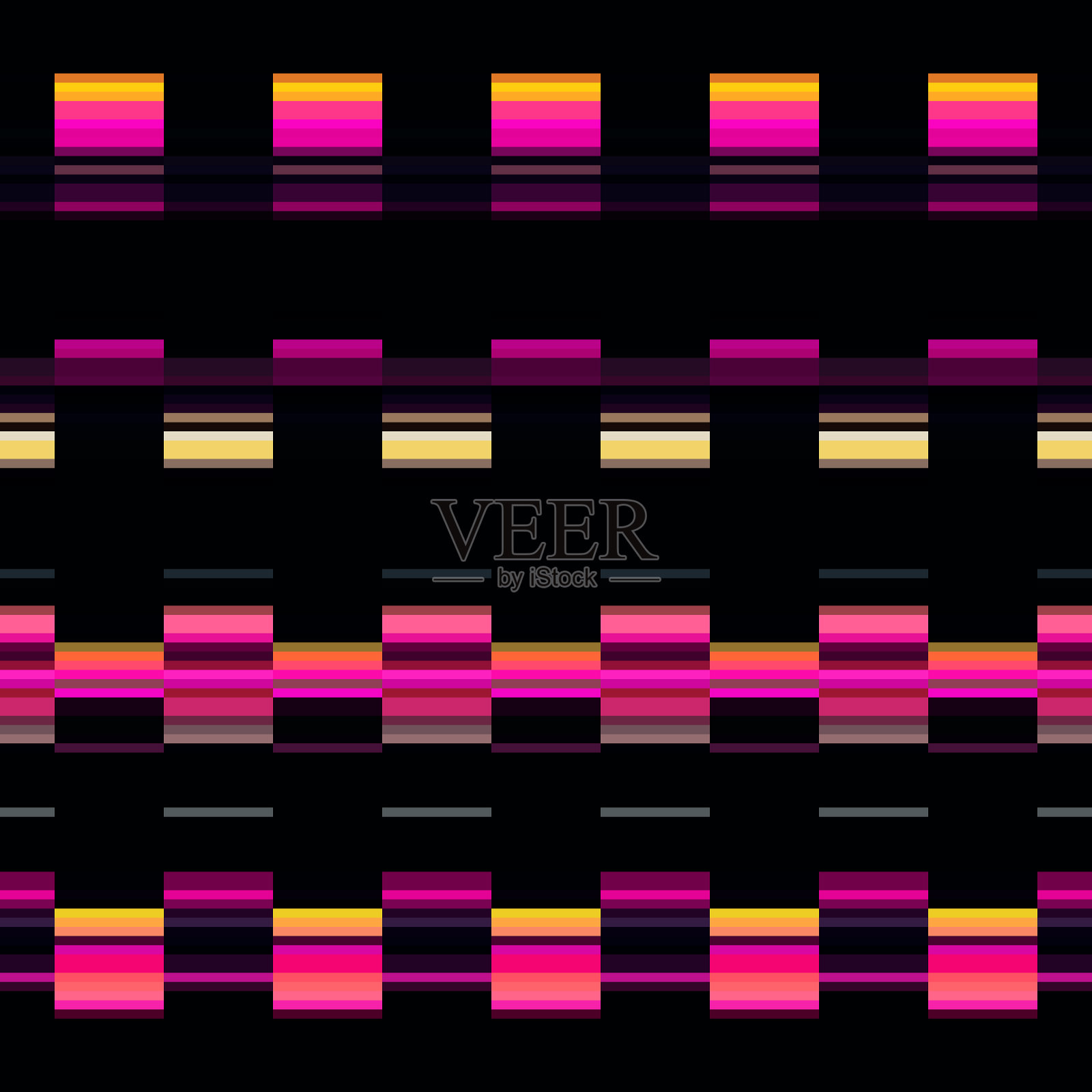 明亮的无缝抽象图案,复古风格。插画图片素材